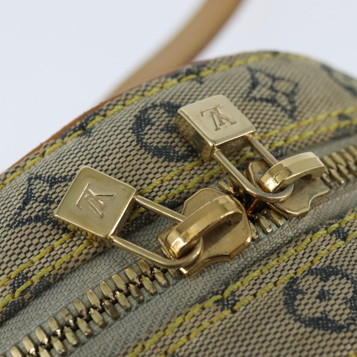 LOUIS VUITTON Monogram Mini Jeanne PM Shoulder Bag Blue M92001 LV Auth BA7228