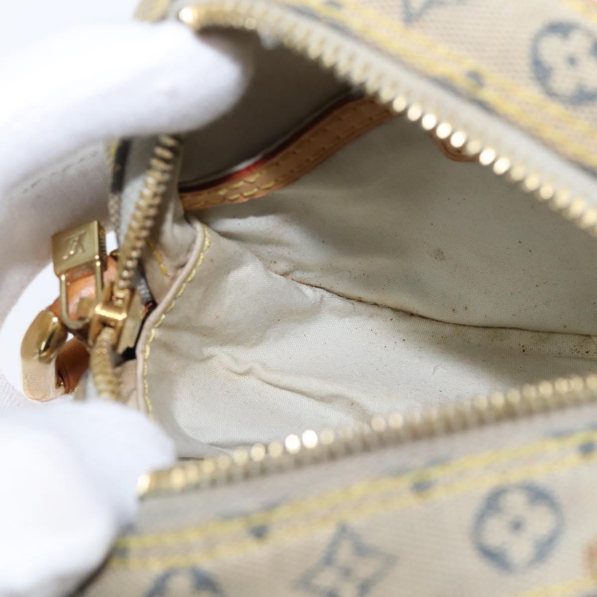 LOUIS VUITTON Monogram Mini Jeanne PM Shoulder Bag Blue M92001 LV Auth BA7228