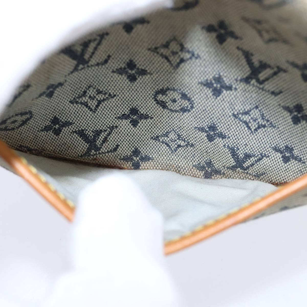 LOUIS VUITTON Monogram Mini Jeanne PM Shoulder Bag Blue M92001 LV Auth BA7228