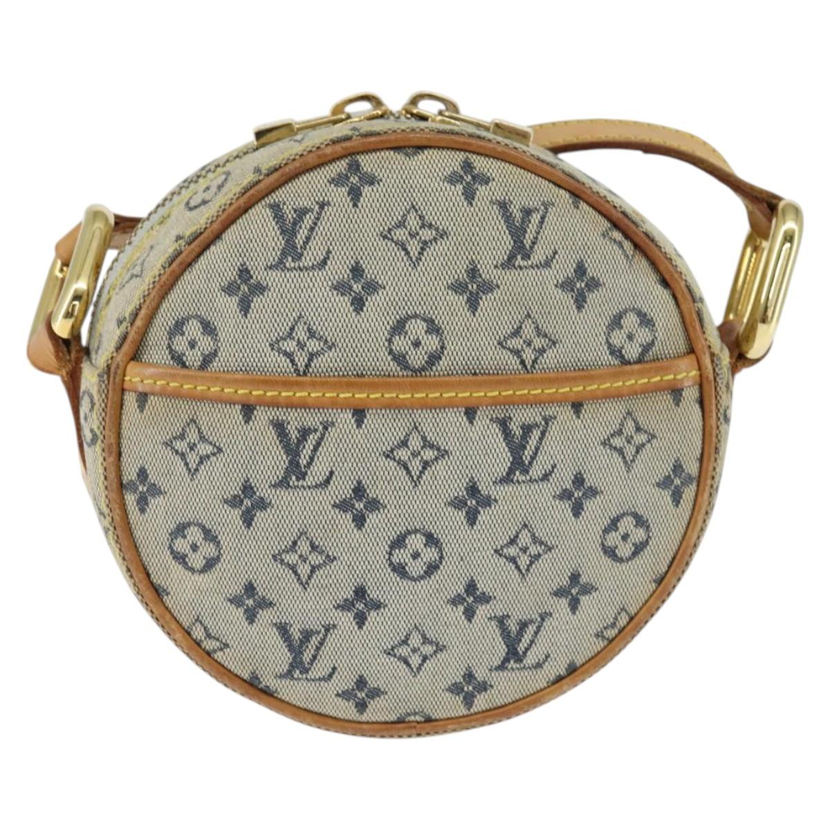 LOUIS VUITTON Monogram Mini Jeanne PM Shoulder Bag Blue M92001 LV Auth BA7228