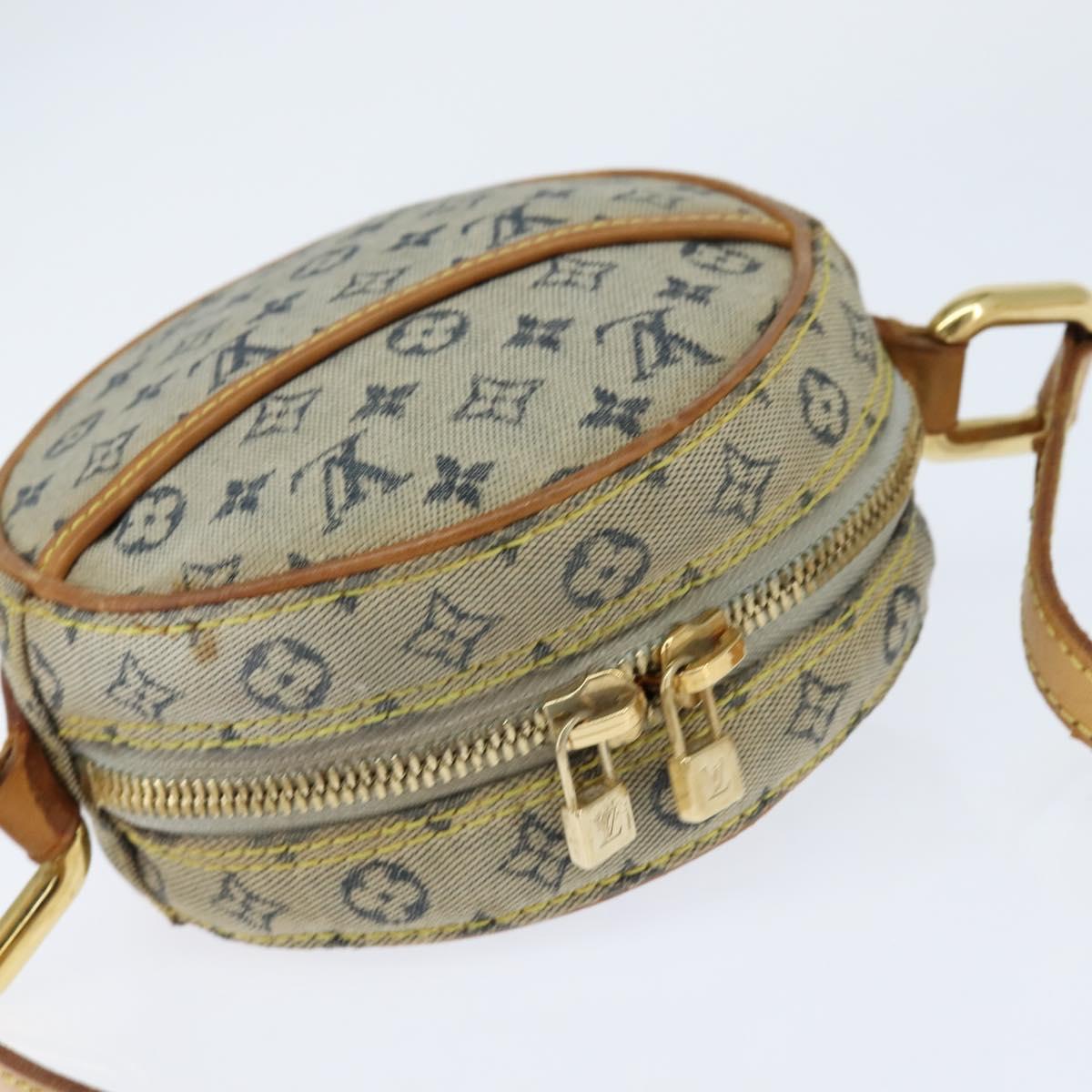 LOUIS VUITTON Monogram Mini Jeanne PM Shoulder Bag Blue M92001 LV Auth BA7228