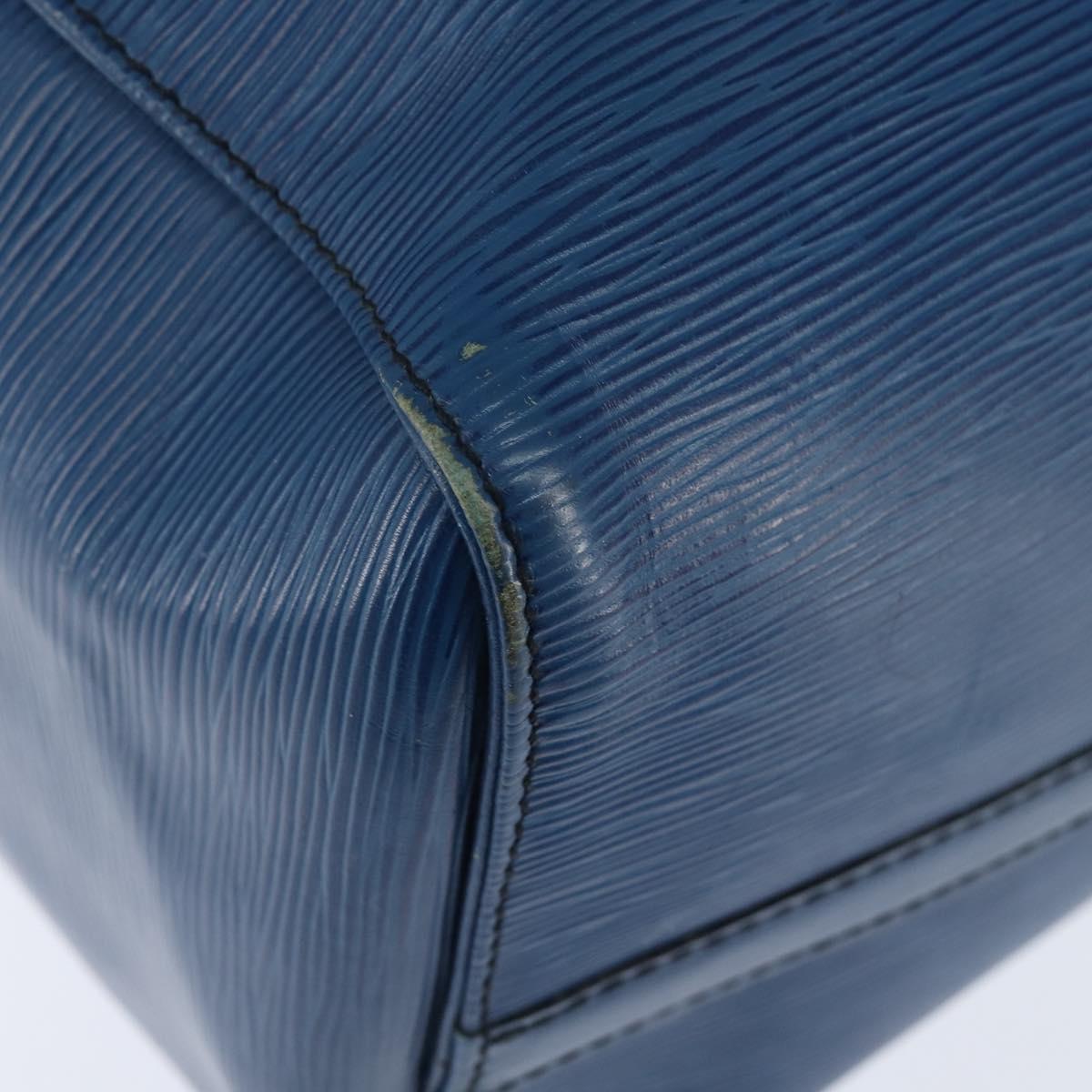 LOUIS VUITTON Epi Keepall 45 Boston Bag Blue M42975 LV Auth BA7237