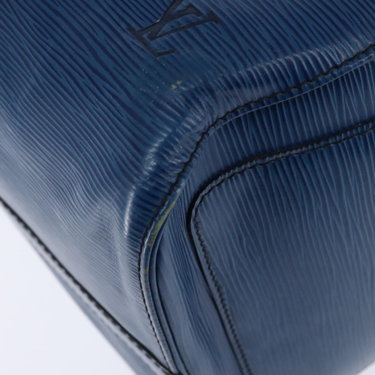 LOUIS VUITTON Epi Keepall 45 Boston Bag Blue M42975 LV Auth BA7237