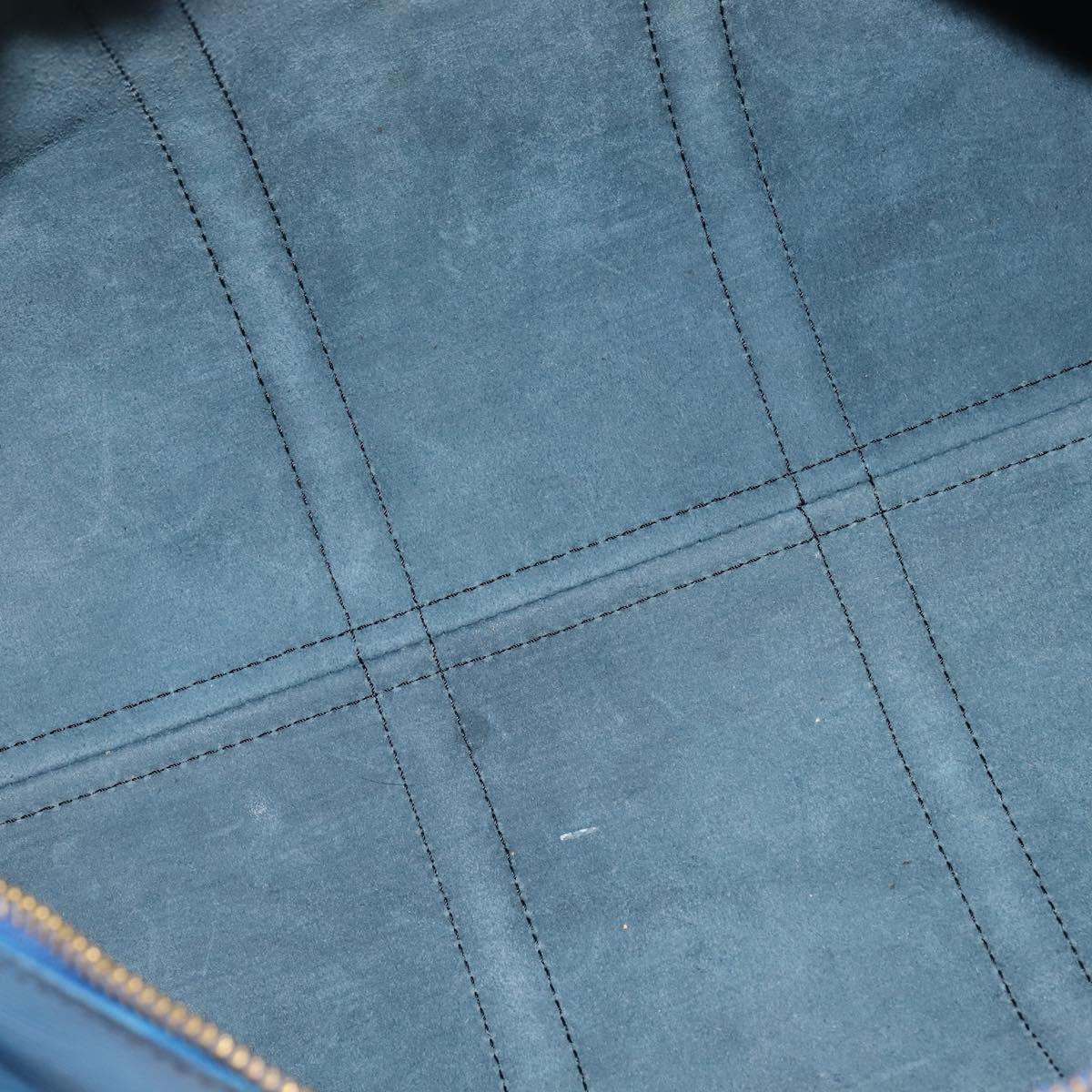 LOUIS VUITTON Epi Keepall 45 Boston Bag Blue M42975 LV Auth BA7237