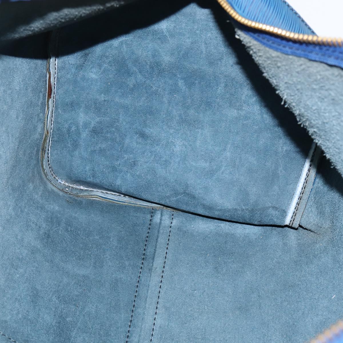 LOUIS VUITTON Epi Keepall 45 Boston Bag Blue M42975 LV Auth BA7237