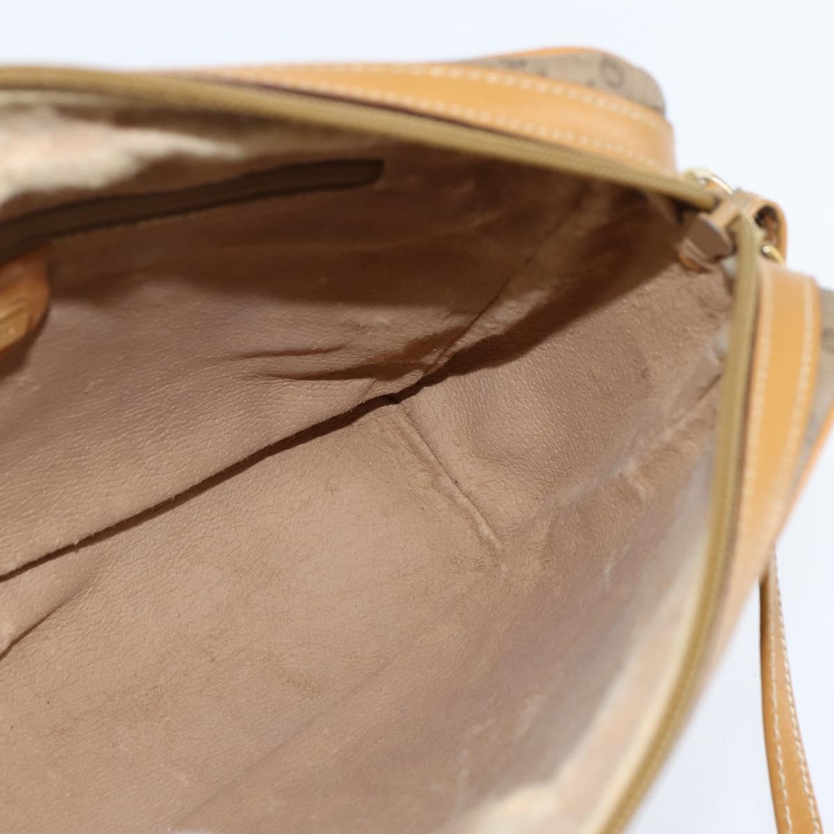 GUCCI Micro GG Supreme Shoulder Bag PVC Beige Gold 007 39 0014 Auth BA7243