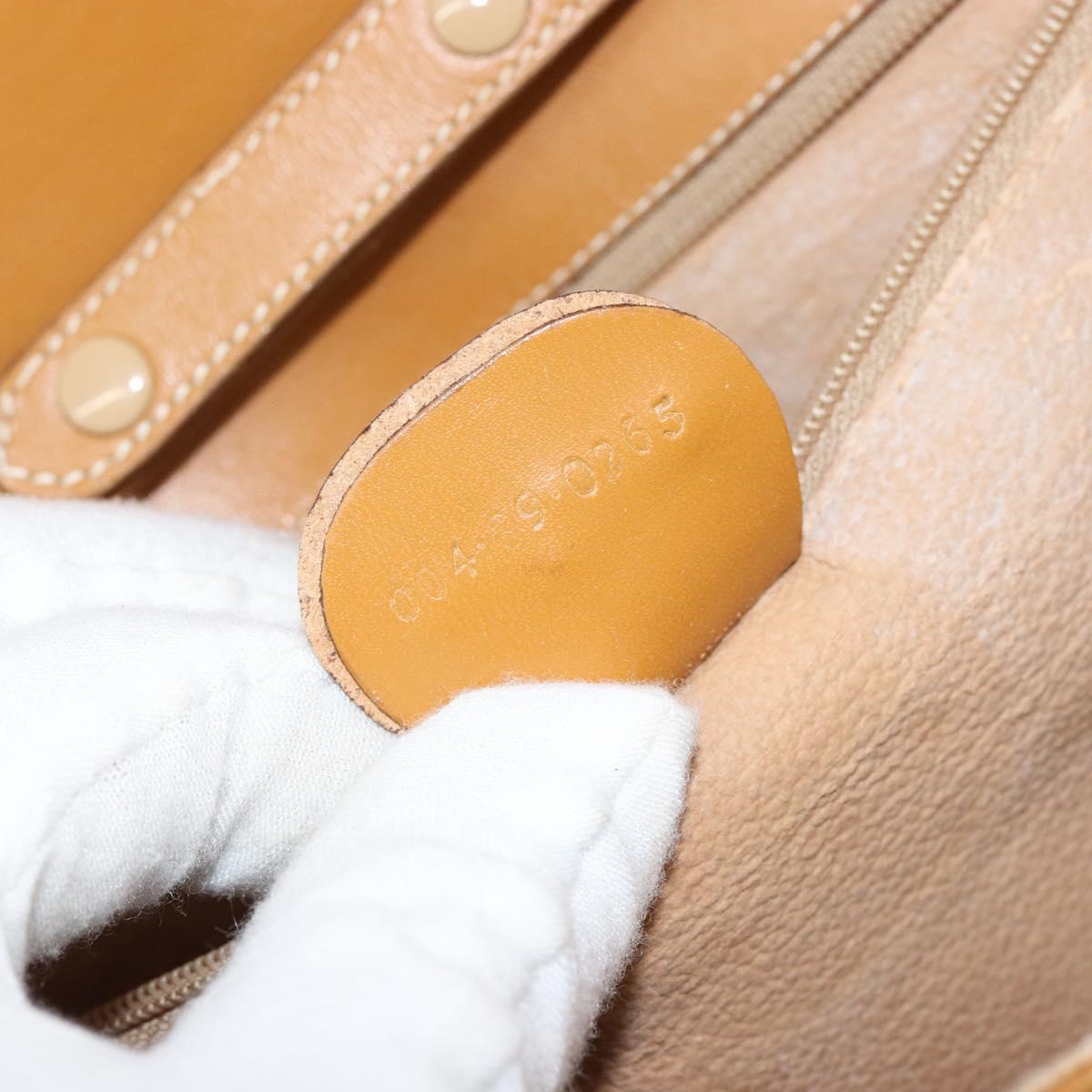 GUCCI Micro GG Supreme Shoulder Bag PVC Beige Gold 004 89 0265 Auth BA7244