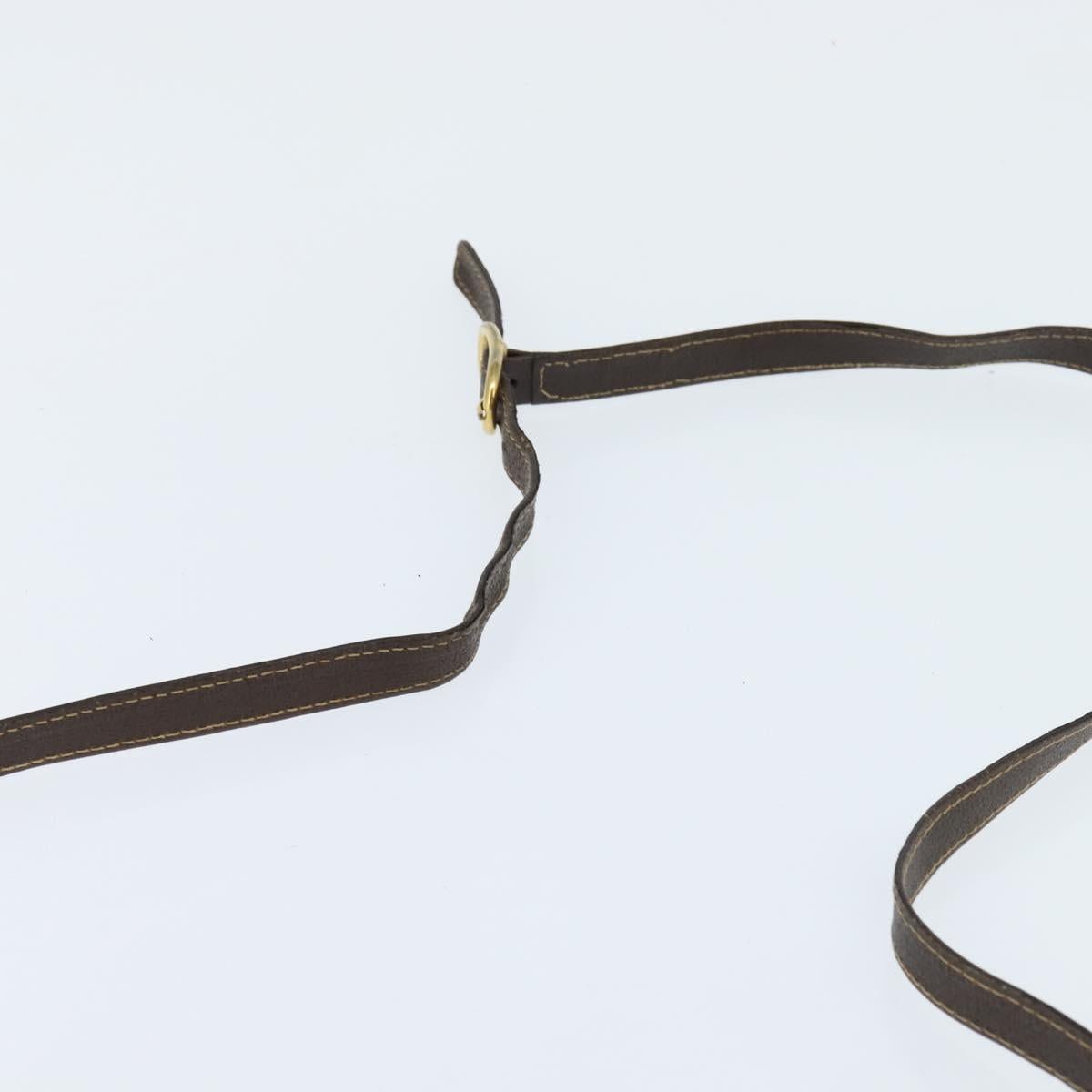 GUCCI GG Supreme Shoulder Bag PVC Beige Gold Auth BA7249