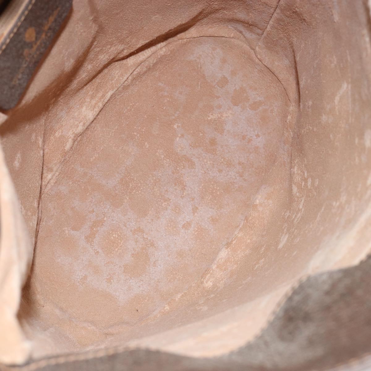 GUCCI GG Supreme Web Sherry Line Bag PVC Leather Beige 40 02 081 Auth BA7253