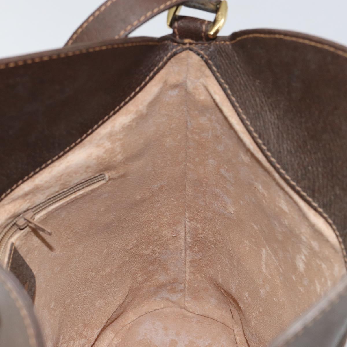 GUCCI GG Supreme Web Sherry Line Bag PVC Leather Beige 40 02 081 Auth BA7253