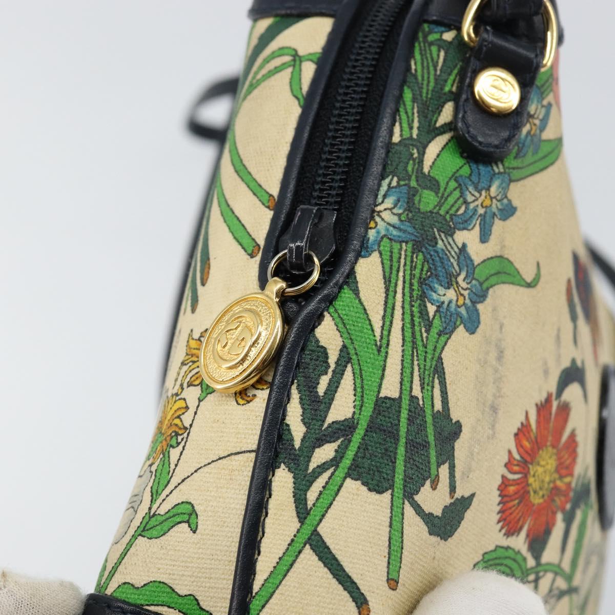 GUCCI Shoulder Bag Canvas Beige Gold 007 115 1093 Auth BA7261