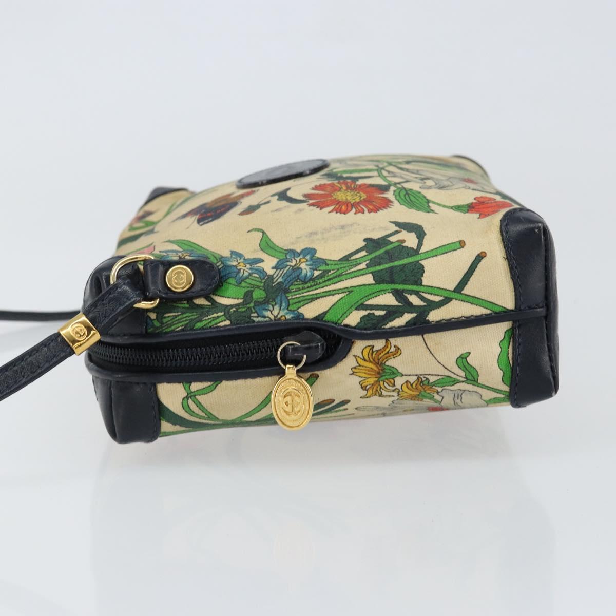 GUCCI Shoulder Bag Canvas Beige Gold 007 115 1093 Auth BA7261