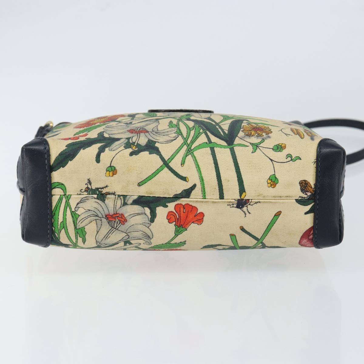 GUCCI Shoulder Bag Canvas Beige Gold 007 115 1093 Auth BA7261