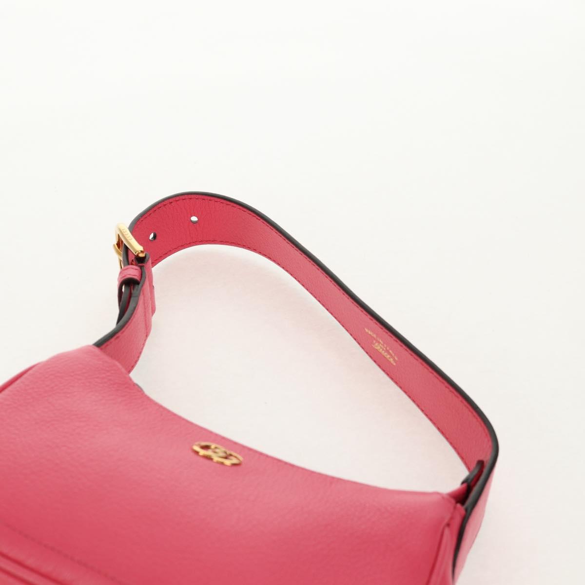 GUCCI GG Marmont Hand Bag Leather Pink Gold 739076 Auth BA7266M