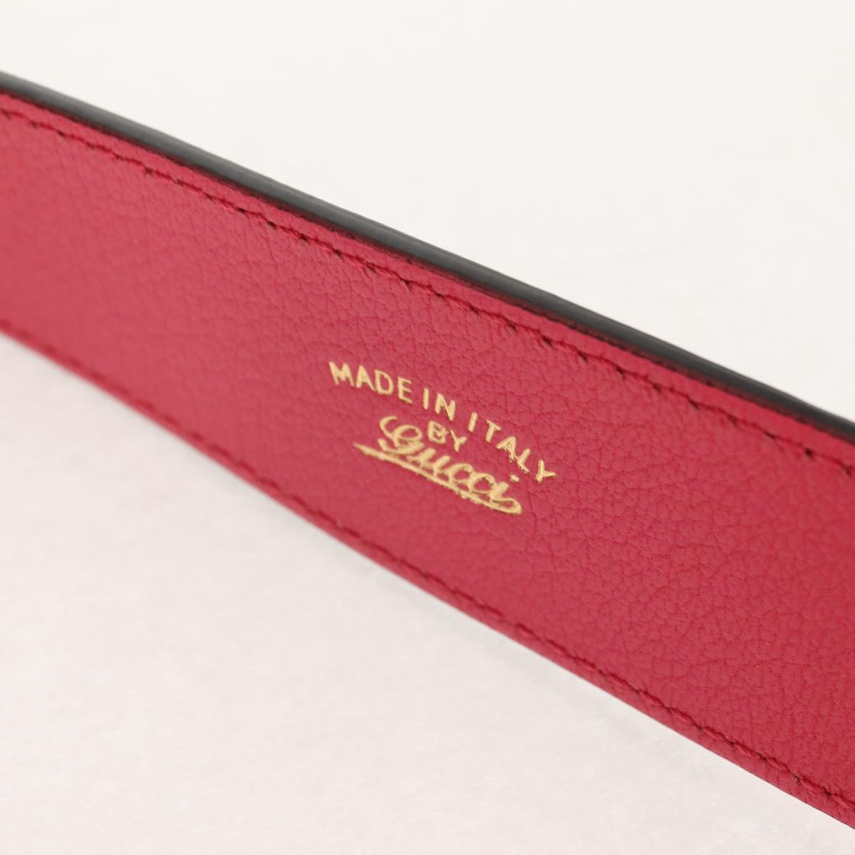 GUCCI GG Marmont Hand Bag Leather Pink Gold 739076 Auth BA7266M