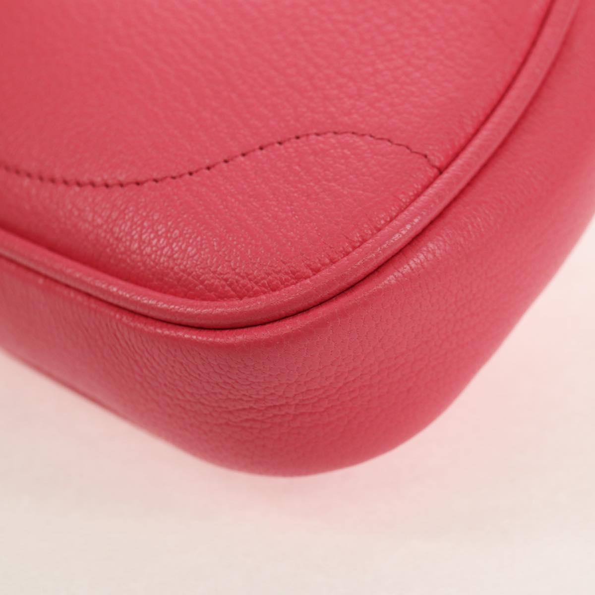 GUCCI GG Marmont Hand Bag Leather Pink Gold 739076 Auth BA7266M