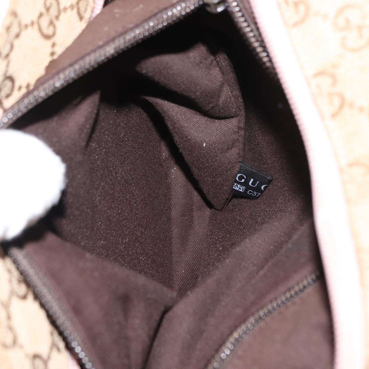 GUCCI GG Canvas Tote Bag Beige Gold 131230 Auth BA7274