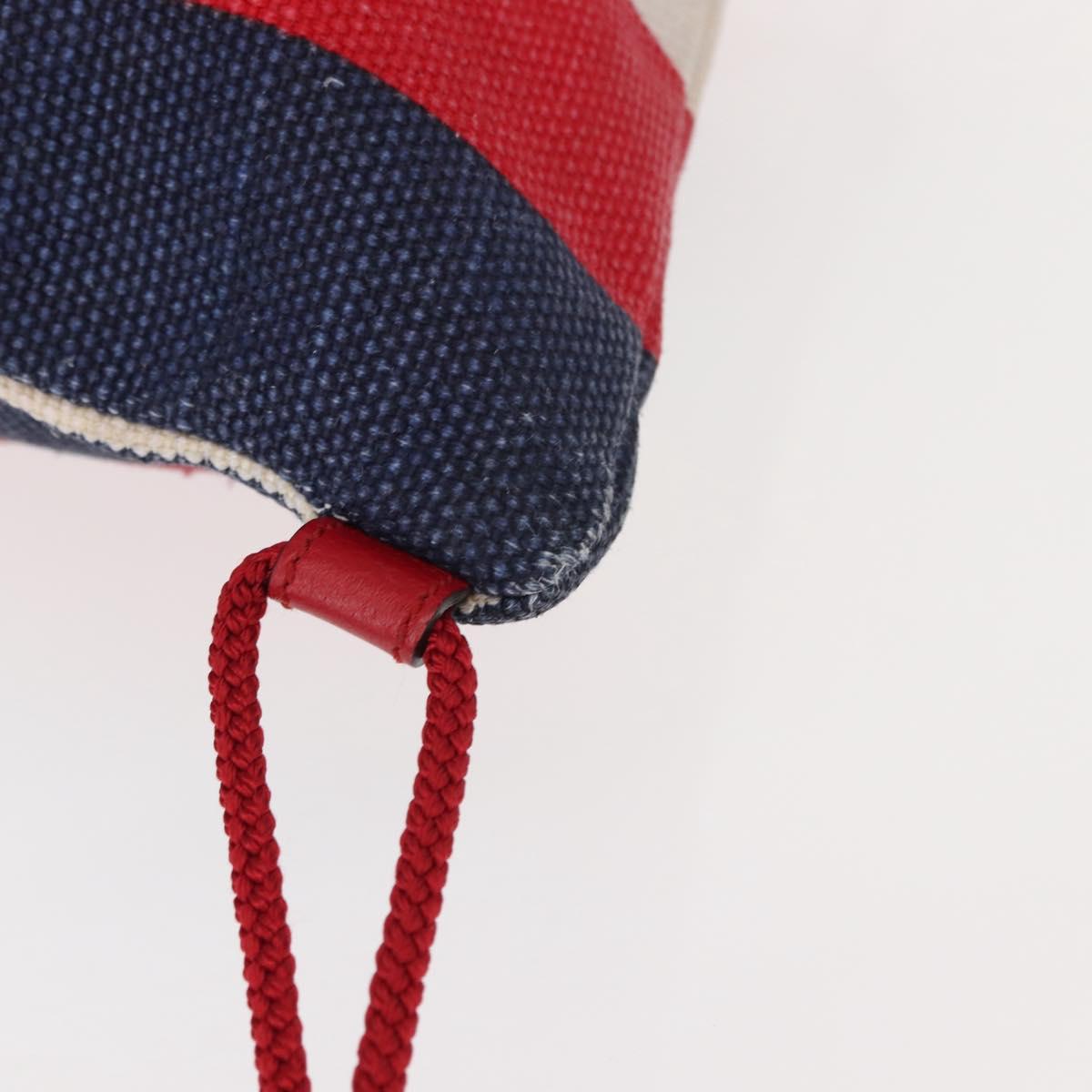 GUCCI Backpack Canvas Blue Red 473872 Auth BA7277