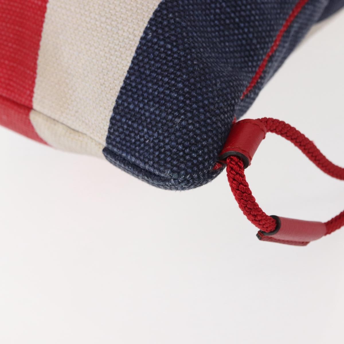 GUCCI Backpack Canvas Blue Red 473872 Auth BA7277