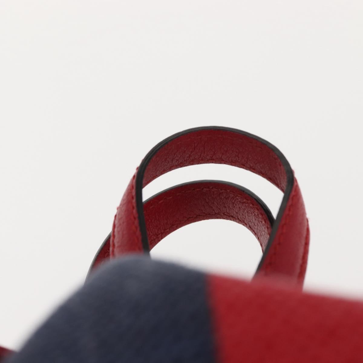 GUCCI Backpack Canvas Blue Red 473872 Auth BA7277