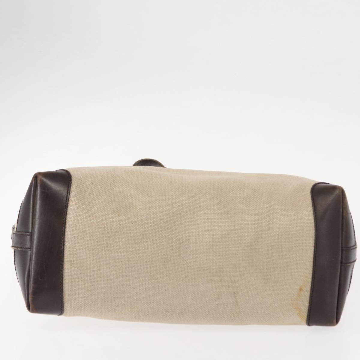 GUCCI Tote Bag Canvas Beige Gold 247209 Auth BA7278