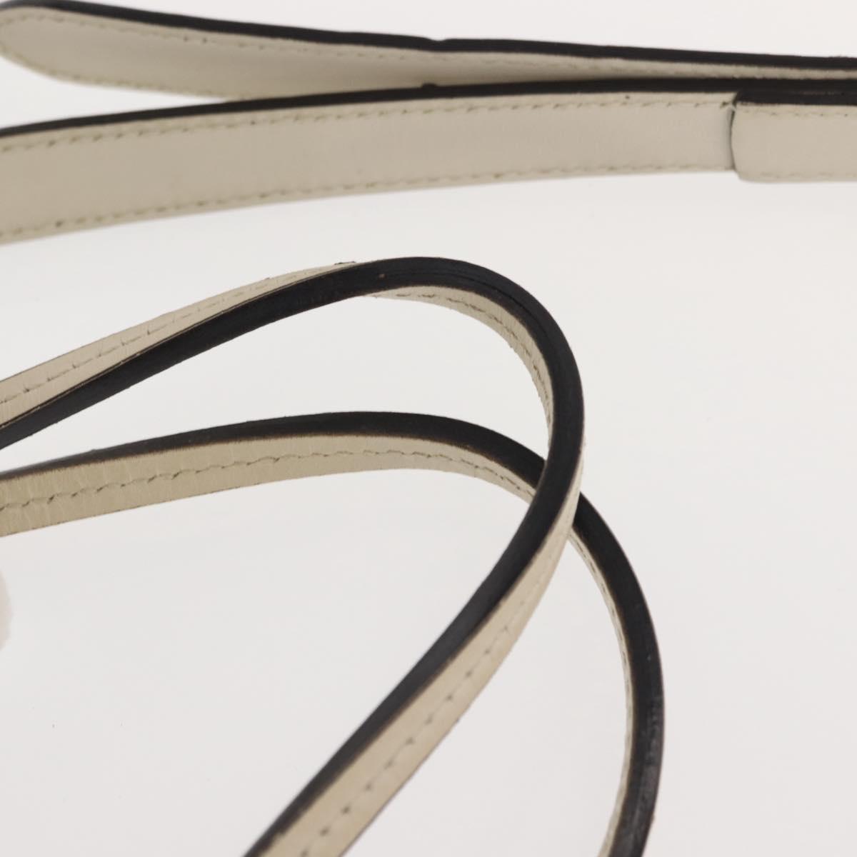 GUCCI Flora Tote Bag Nylon Leather 2way Beige Silver 353440 Auth BA7279