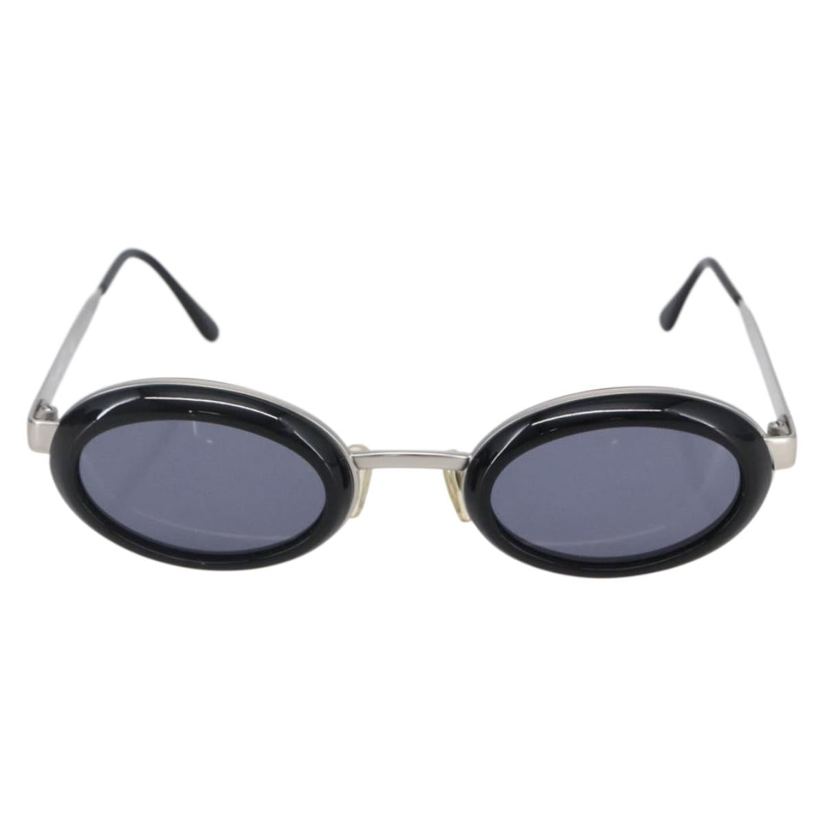 CHANEL Sunglasses plastic Black CC Auth BA7282