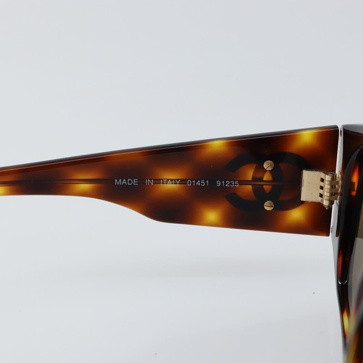 CHANEL Sunglasses plastic Brown CC Auth BA7283V