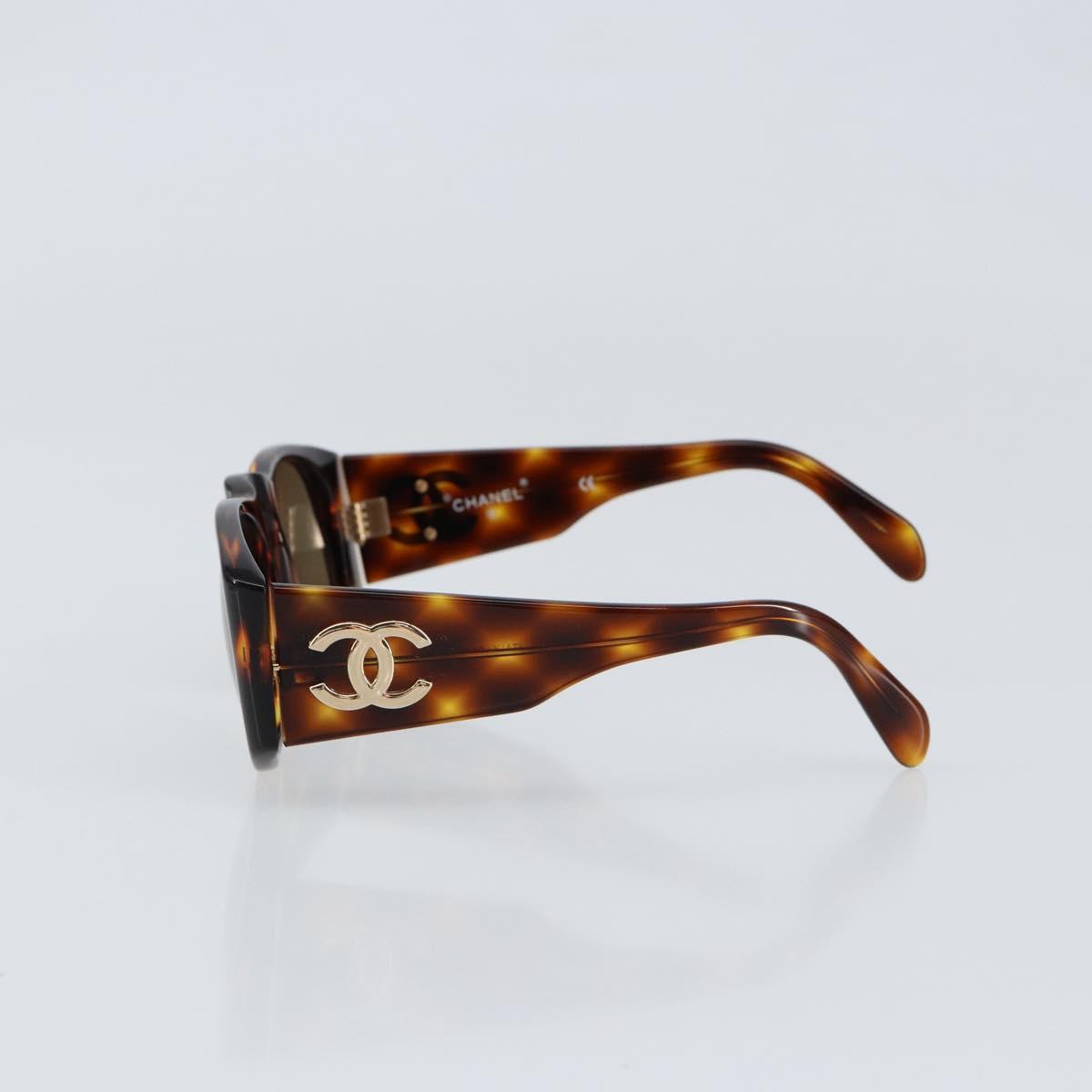 CHANEL Sunglasses plastic Brown CC Auth BA7283V