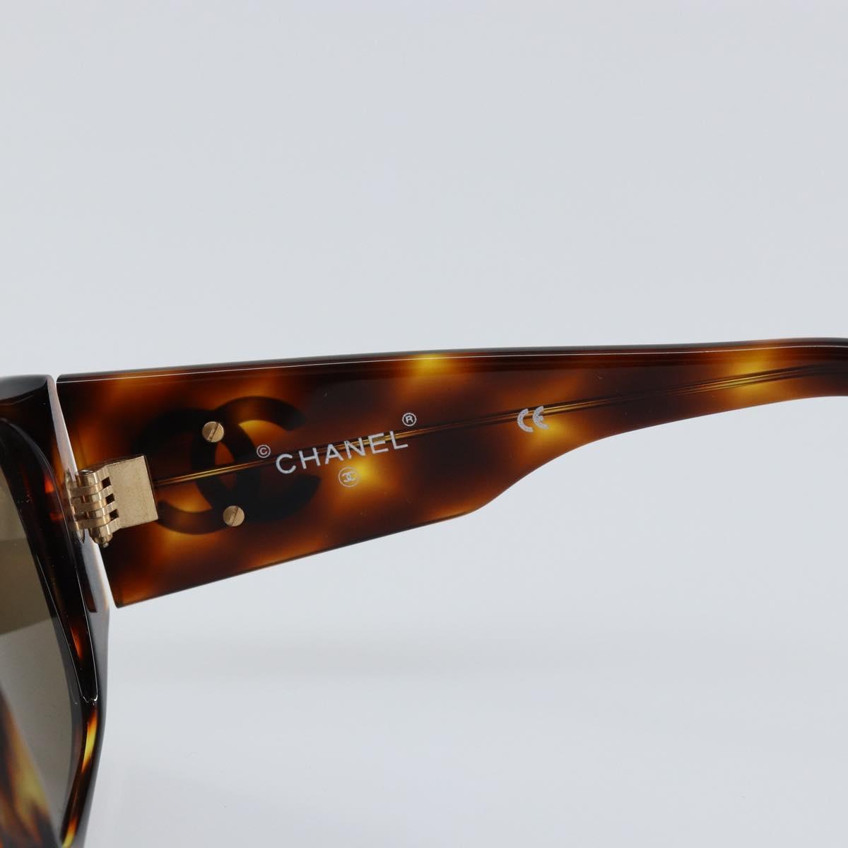 CHANEL Sunglasses plastic Brown CC Auth BA7283V