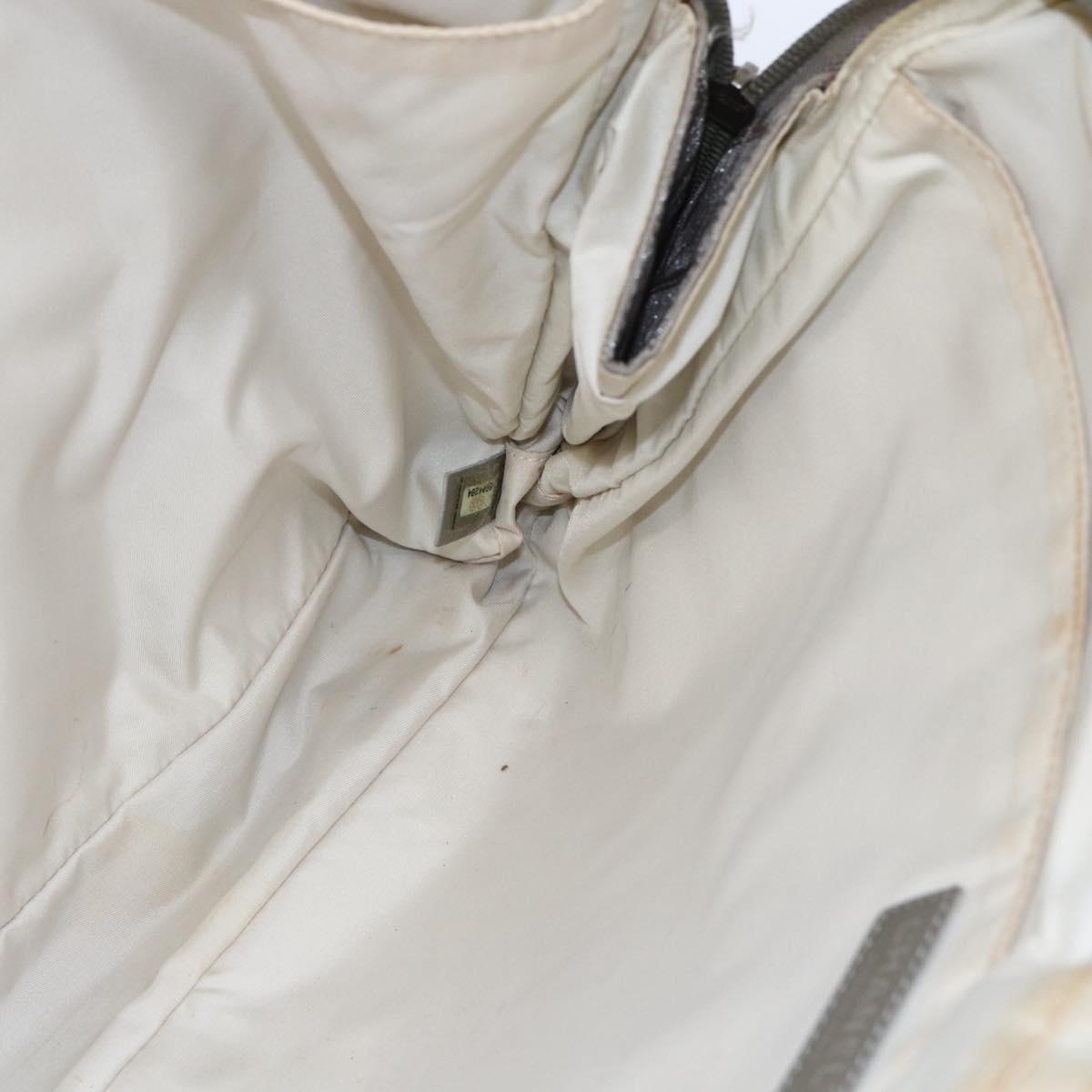 CHANEL New Travel Line Tote Bag Nylon Silver CC Auth BA7299