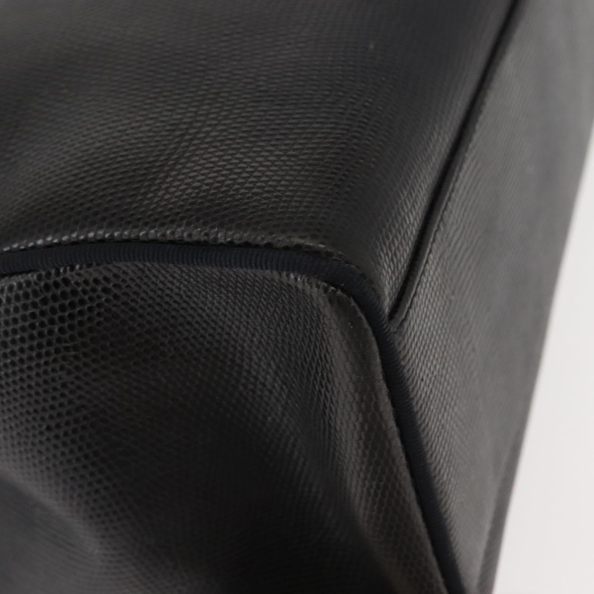 Salvatore Ferragamo Vala Tote Bag Leather Navy Gold Auth BA7322