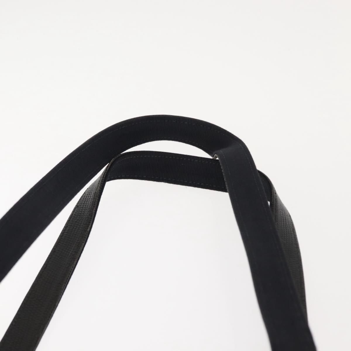 Salvatore Ferragamo Vala Tote Bag Leather Navy Gold Auth BA7322