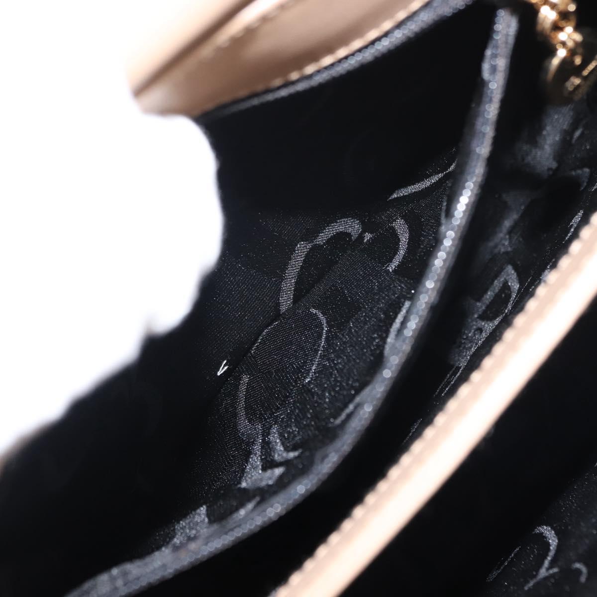 Salvatore Ferragamo Hand Bag Leather Beige Gold Auth BA7326