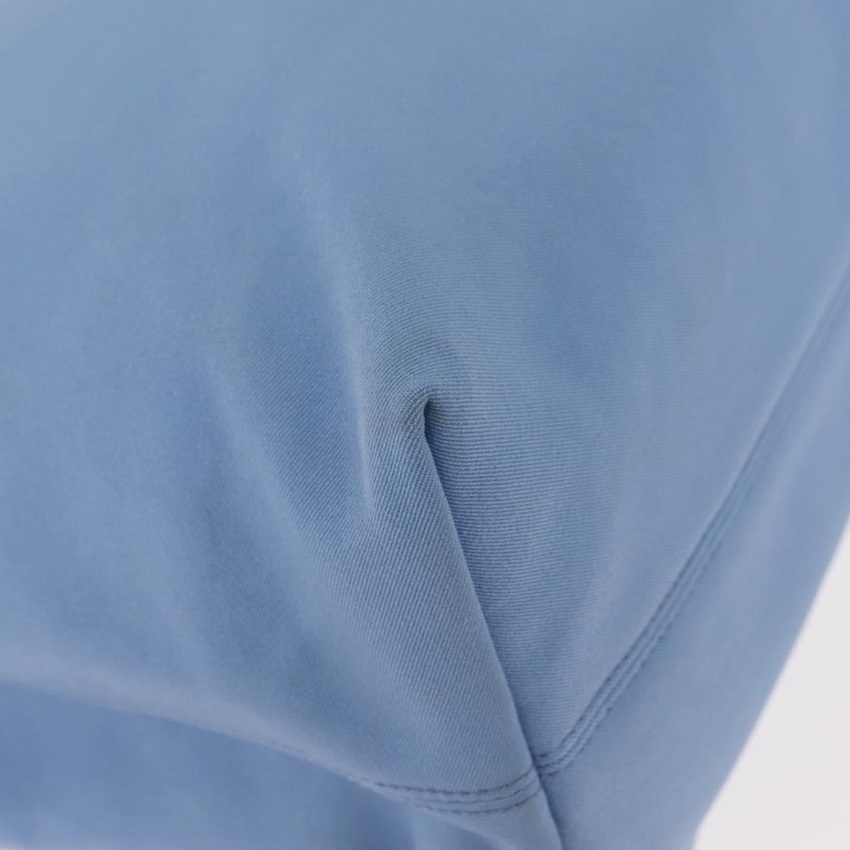 Salvatore Ferragamo Tote Bag Canvas Blue Silver Auth BA7336