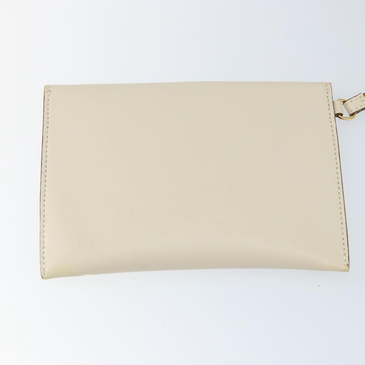 Stella MacCartney Tote Bag Polyester 2way White Gold Auth BA7342