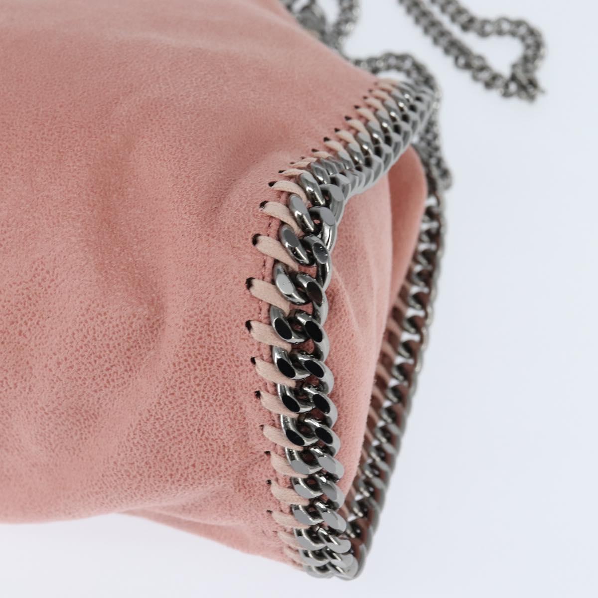 Stella MacCartney Chain Falabella Shoulder Bag polyester Pink 371223 Auth BA7344