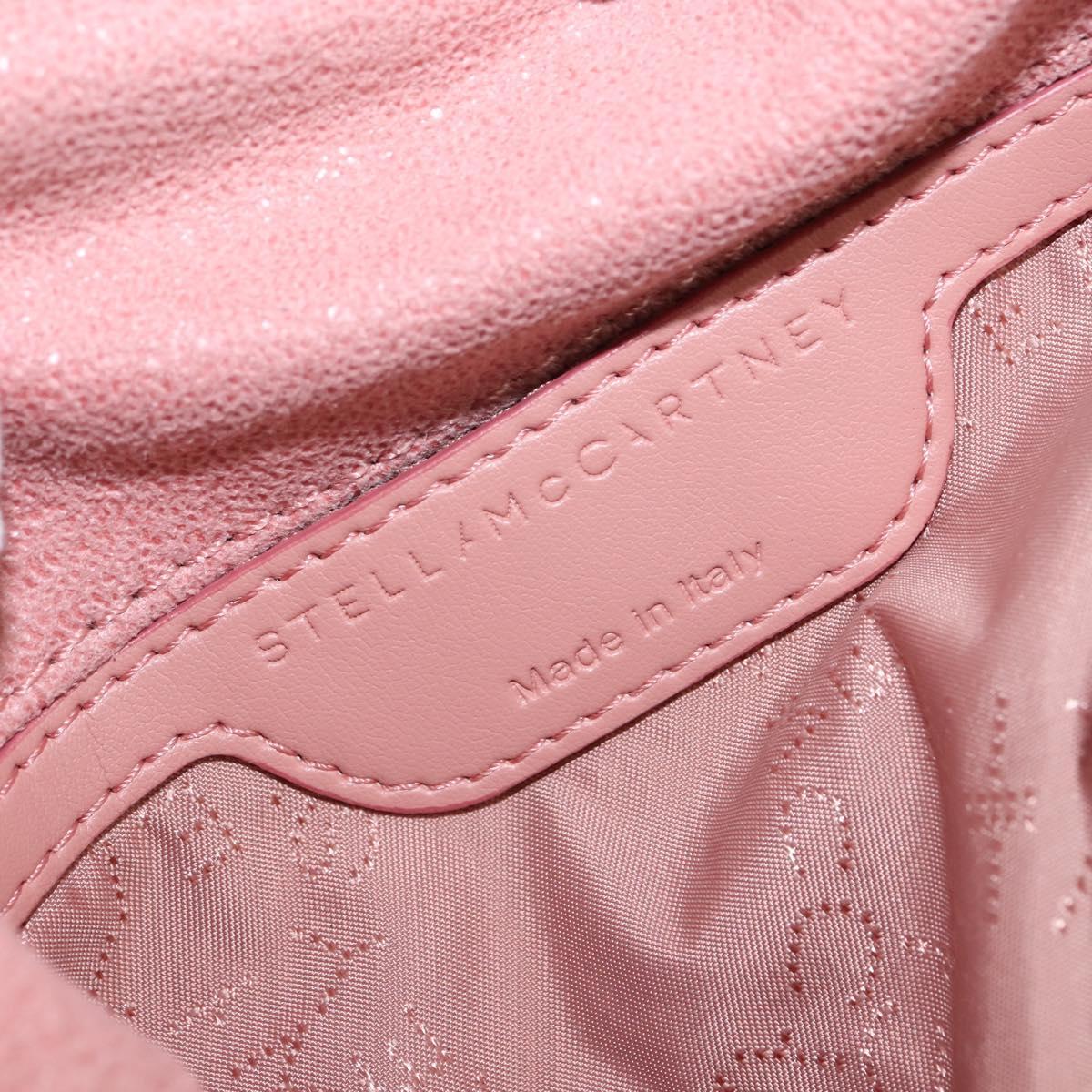 Stella MacCartney Chain Falabella Shoulder Bag polyester Pink 371223 Auth BA7344