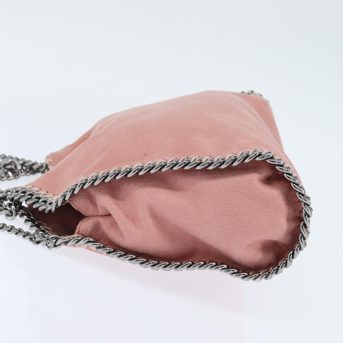 Stella MacCartney Chain Falabella Shoulder Bag polyester Pink 371223 Auth BA7344