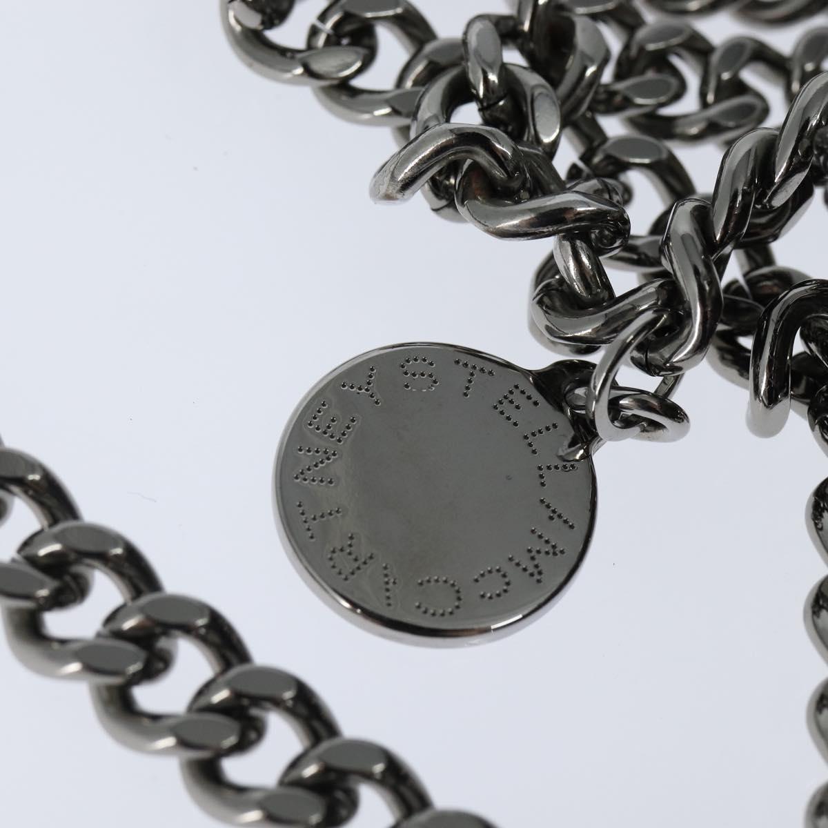 Stella MacCartney Chain Falabella Bag polyester Gray Silver 391698 Auth BA7345
