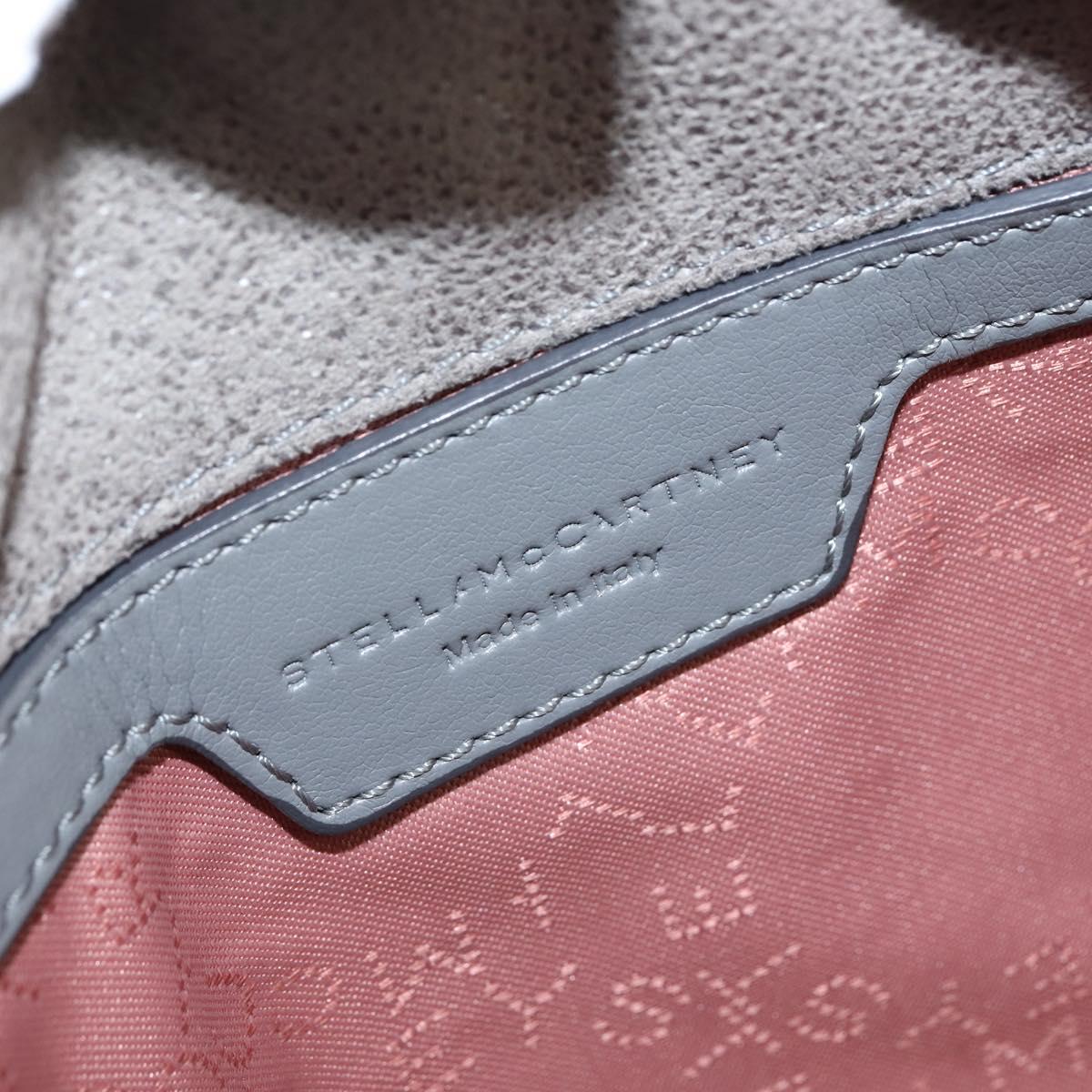 Stella MacCartney Chain Falabella Bag polyester Gray Silver 391698 Auth BA7345