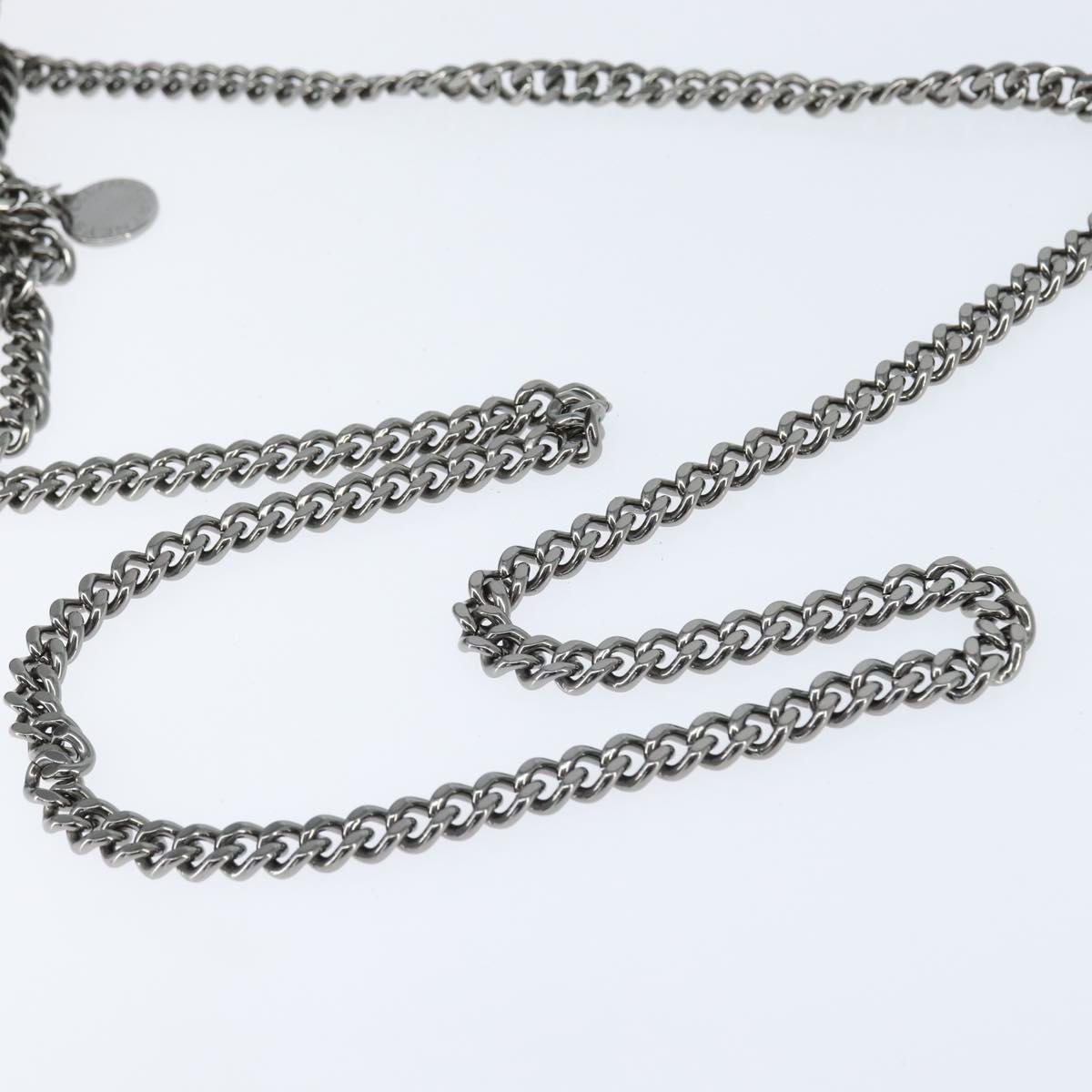 Stella MacCartney Chain Falabella Bag polyester Gray Silver 391698 Auth BA7345