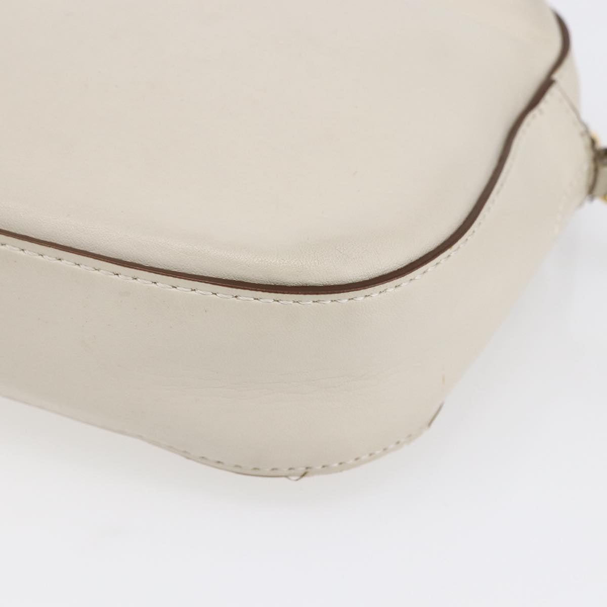 Stella MacCartney Shoulder Bag polyester Beige Gold Auth BA7347