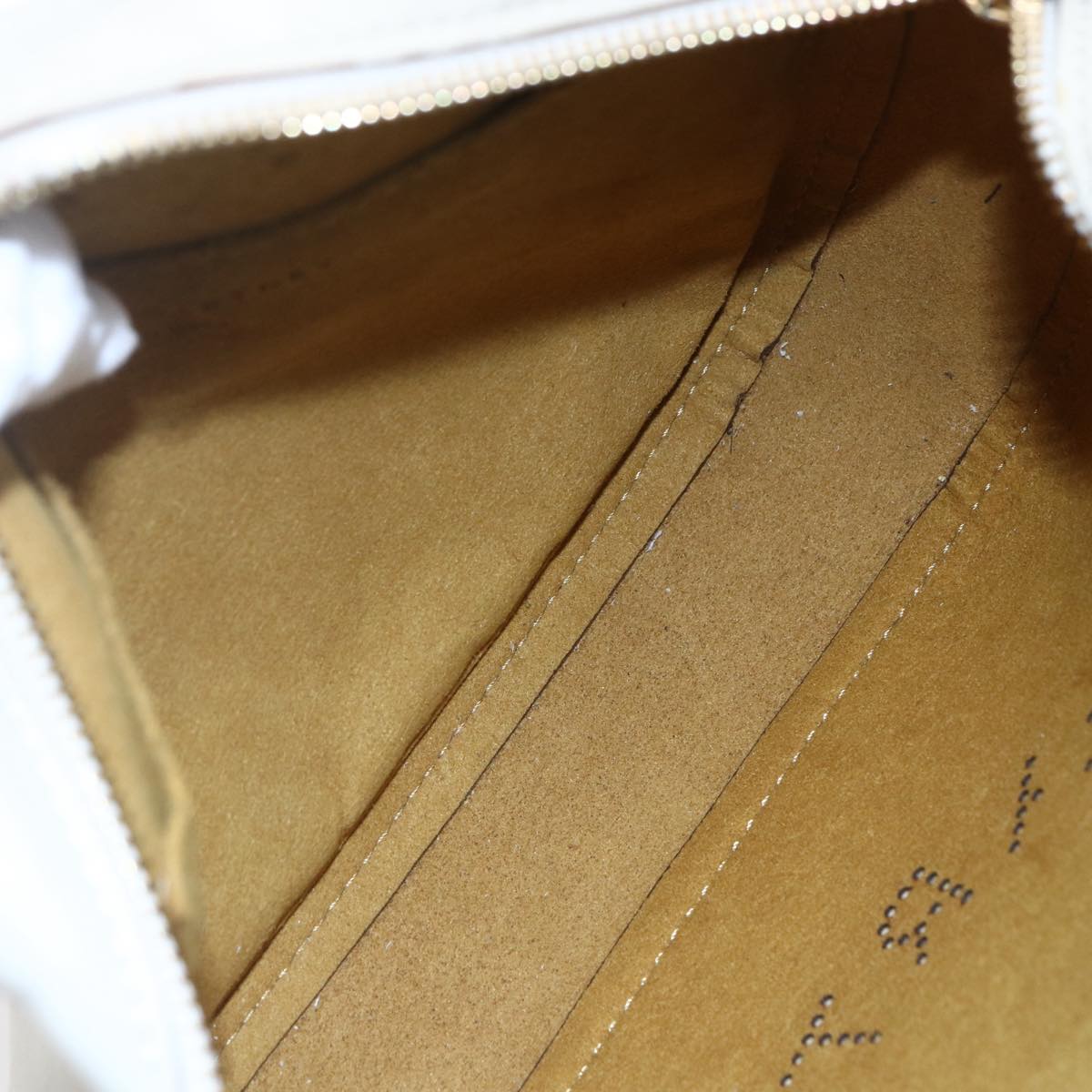 Stella MacCartney Shoulder Bag polyester Beige Gold Auth BA7347