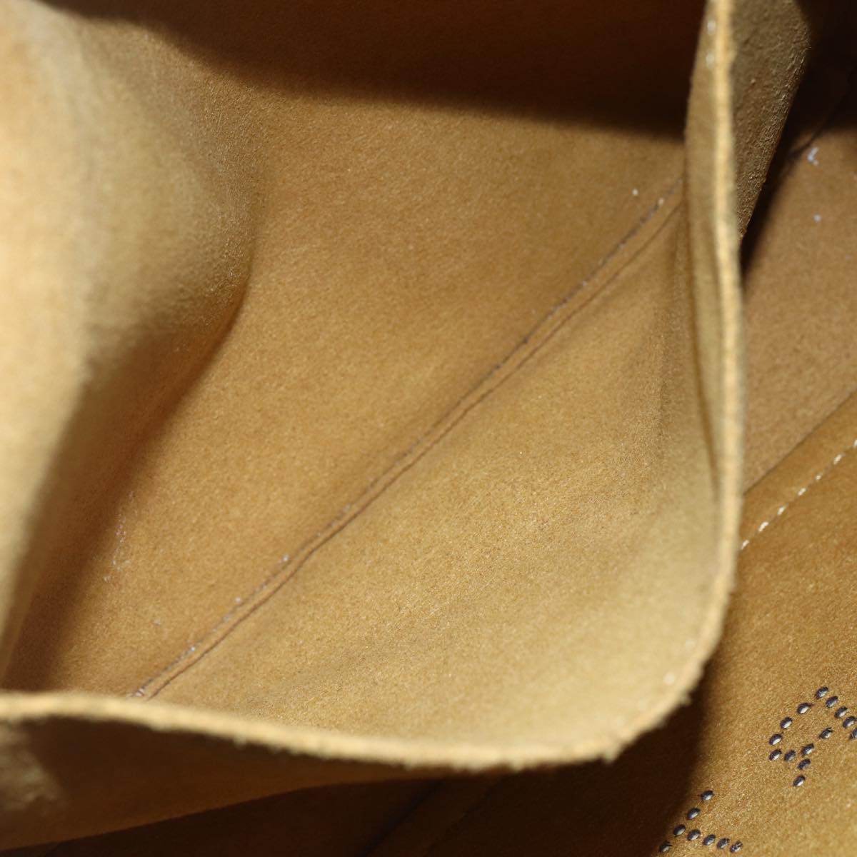 Stella MacCartney Shoulder Bag polyester Beige Gold Auth BA7347