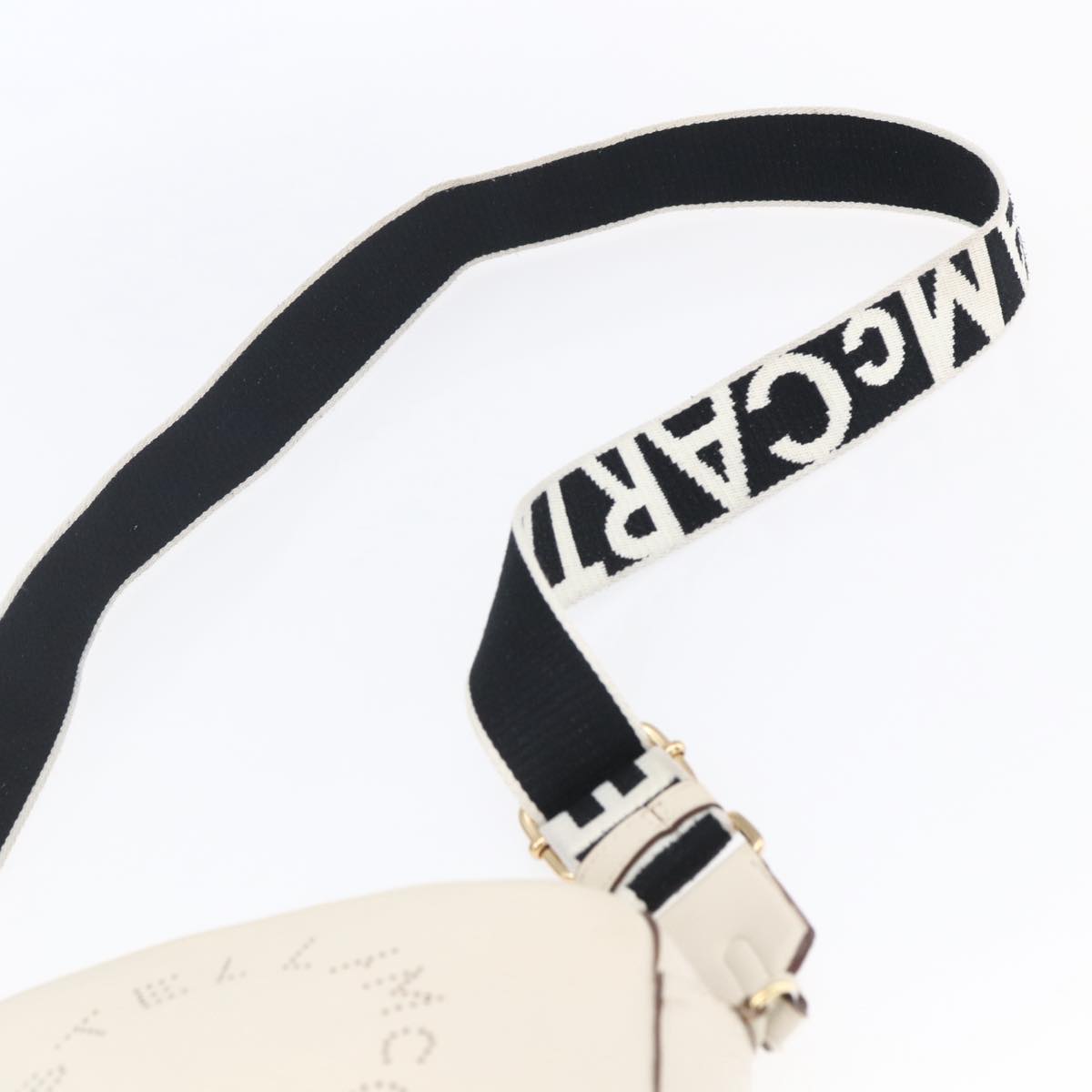 Stella MacCartney Shoulder Bag polyester Beige Gold Auth BA7347