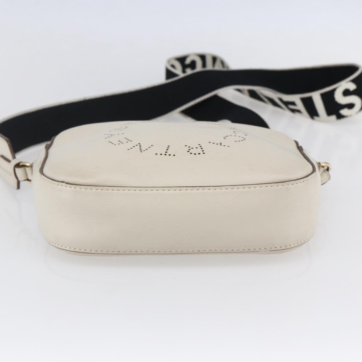 Stella MacCartney Shoulder Bag polyester Beige Gold Auth BA7347