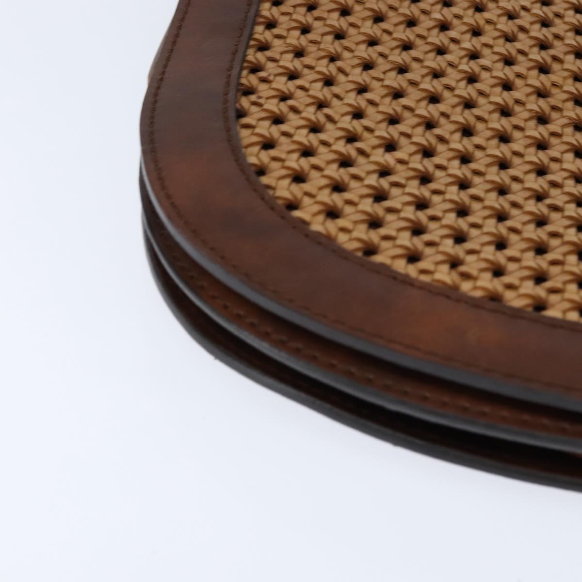 Stella MacCartney Shoulder Bag polyester Brown Gold Auth BA7348