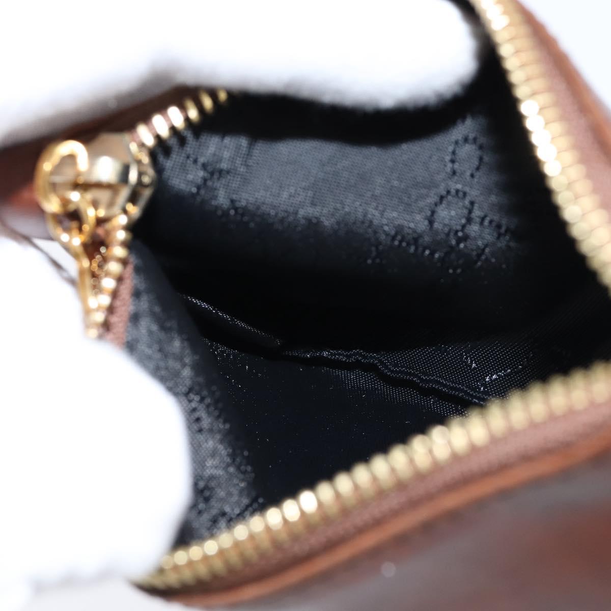 Stella MacCartney Shoulder Bag polyester Brown Gold Auth BA7348