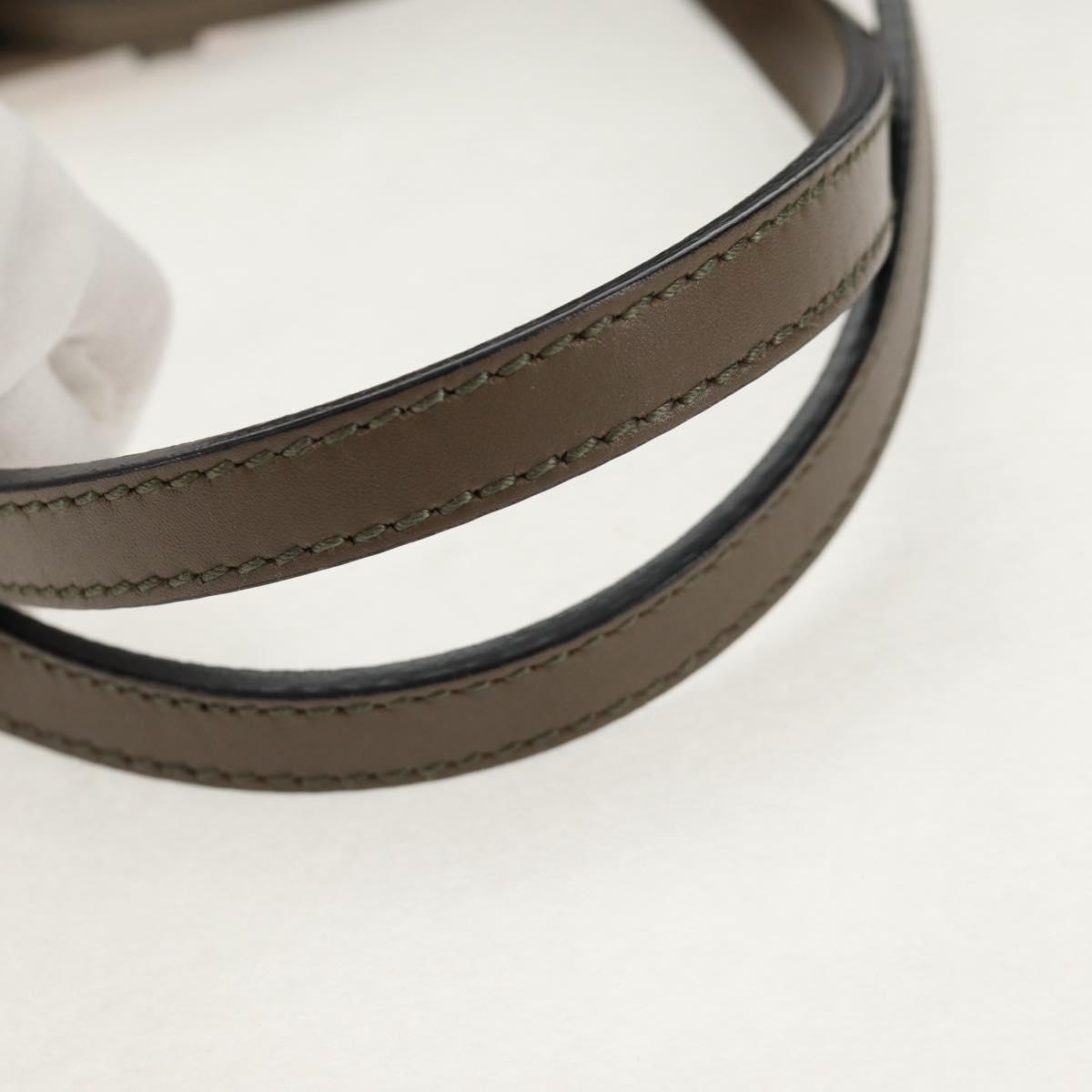 BVLGARI Tote Bag Leather PVC Gray Silver Auth BA7359V